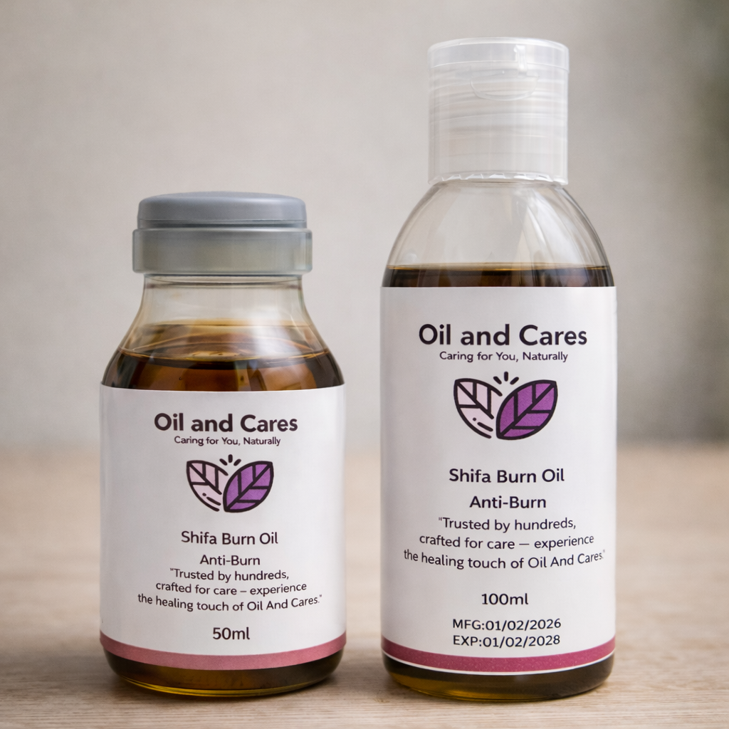 Shifa Burn Oil – 100% Natural Anti-Burn Formula with Mustard Oil