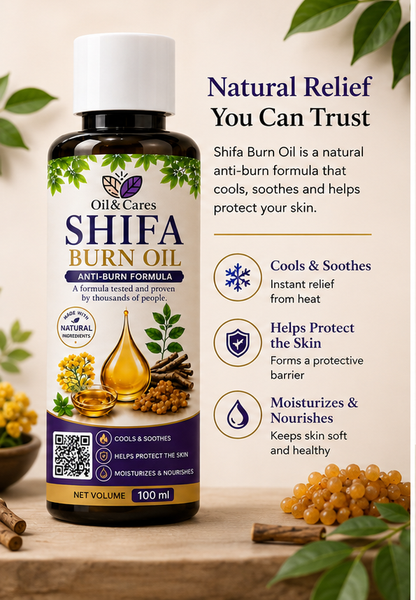 Shifa Burn Oil – 100% Natural Anti-Burn Formula with Mustard Oil