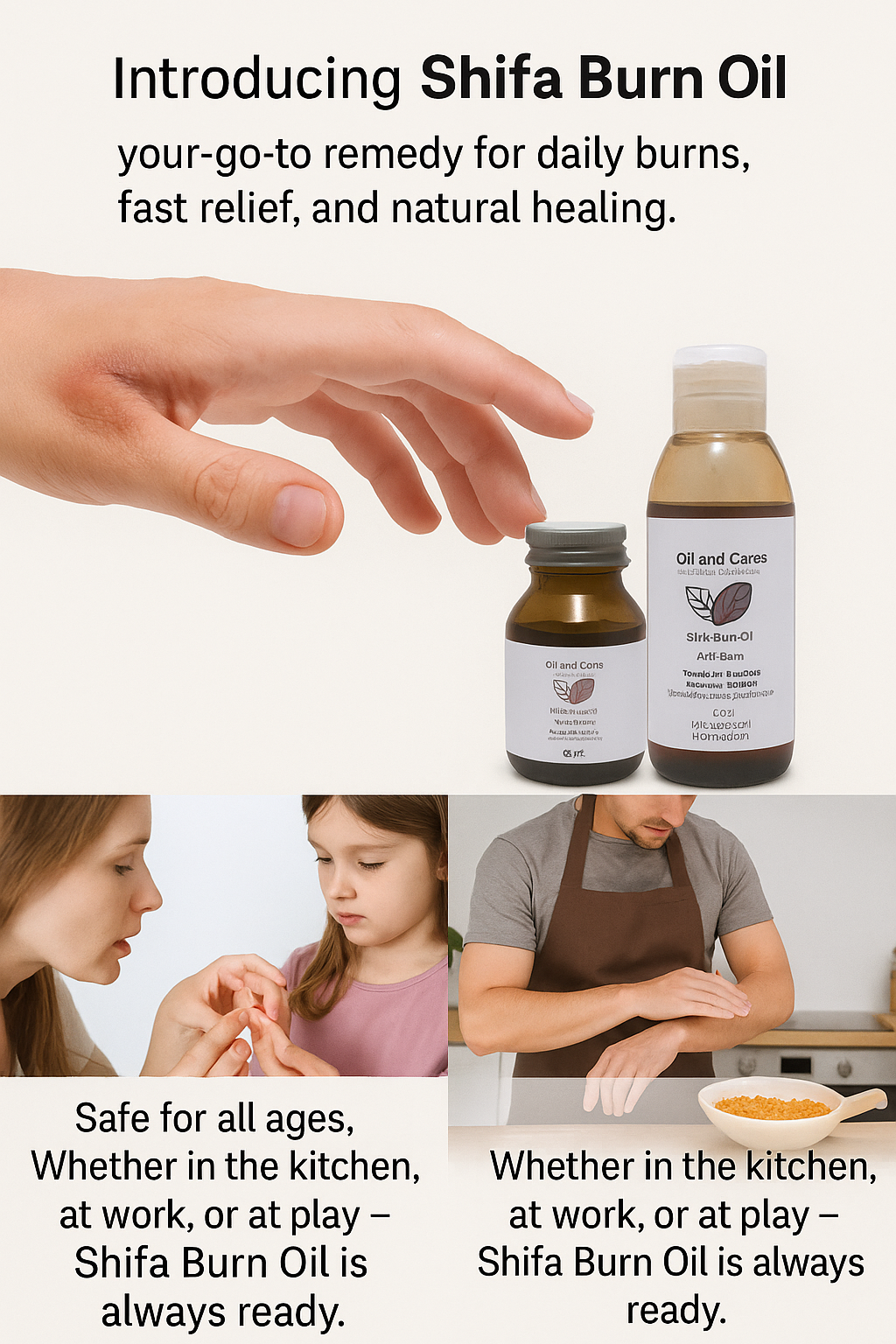 Shifa Burn Oil – 100% Natural Anti-Burn Formula with Mustard Oil