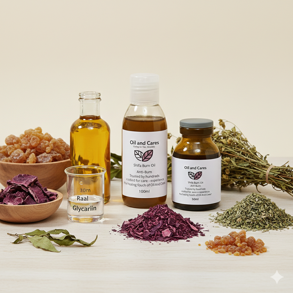 Shifa Burn Oil – 100% Natural Anti-Burn Formula with Mustard Oil