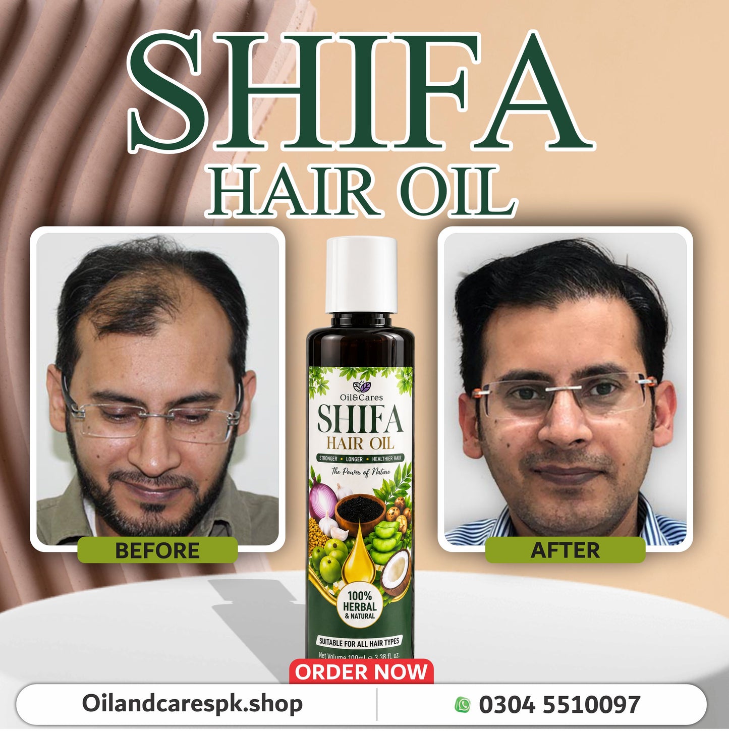 Shifa Hair Oil – 100% Herbal & Natural Hair Growth Oil